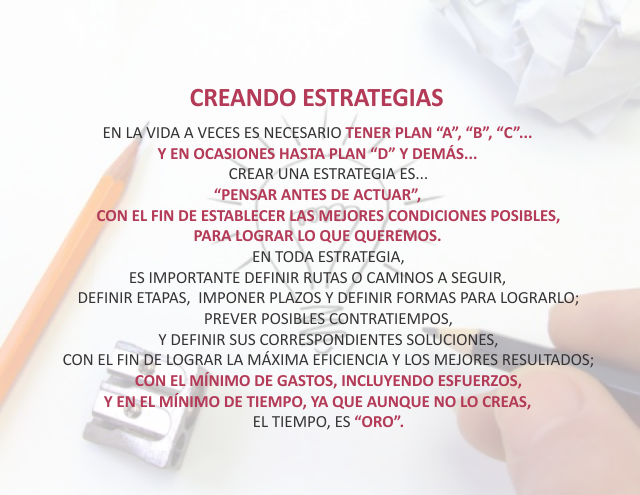 Creando estrategias Febrero 4 de 2010